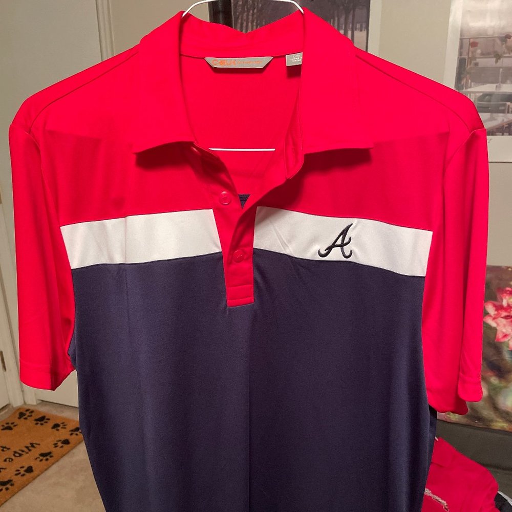 Atlanta Braves Polo - Cutter & Buck, Large